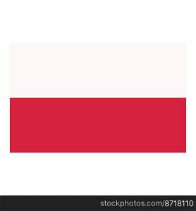 Poland flag icon cartoon vector. Travel tourism. Forest polish. Poland flag icon cartoon vector. Travel tourism