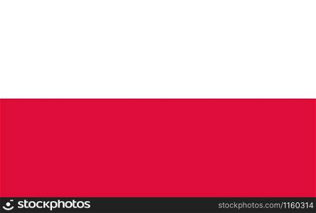Poland flag vector