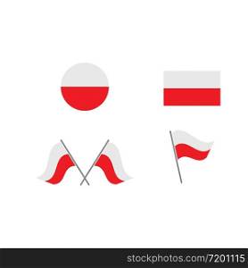 poland flag vector illustration design