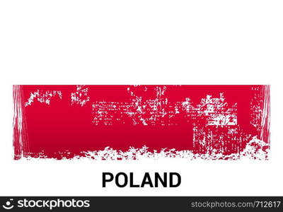 Poland flags design vector