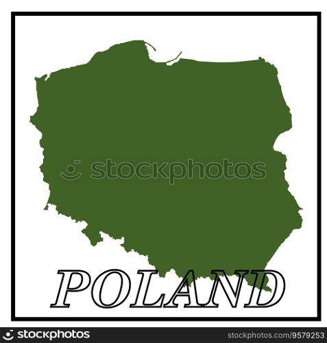 Poland map icon vector illustration symbol design