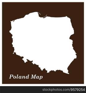 Poland map icon vector illustration symbol design