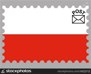 Poland national country flag. original colors and proportion. Simply vector illustration background. Isolated symbols and object for design, education, learning, postage stamps and coloring book, marketing. From world set