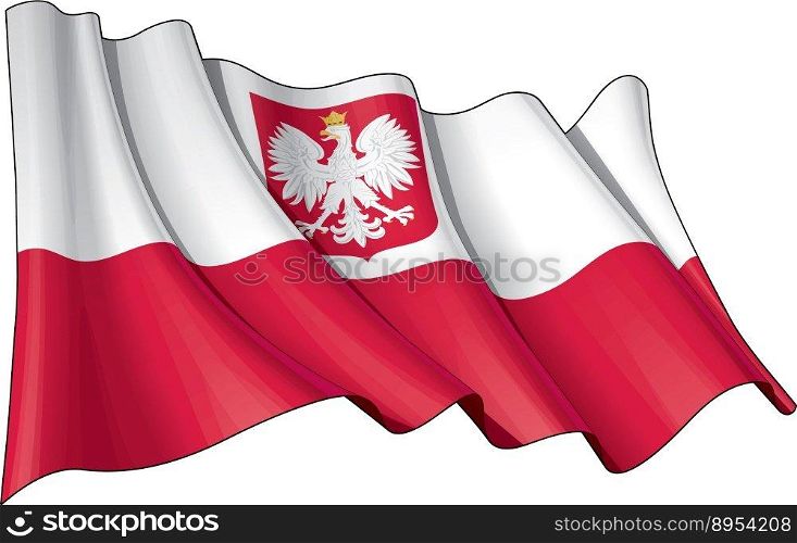 Poland state flag vector image
