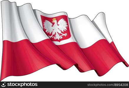 Poland state flag vector image