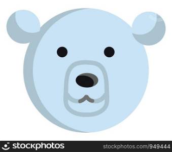 Polar bear illustration vector on white background