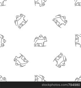 Polar bear pattern seamless vector repeat geometric for any web design. Polar bear pattern seamless vector