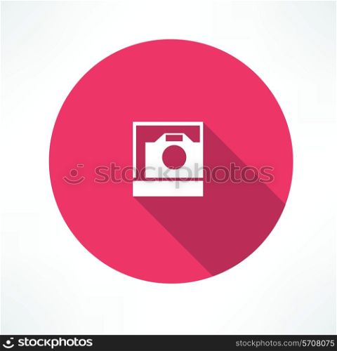 Polaroid icon. Flat modern style vector illustration