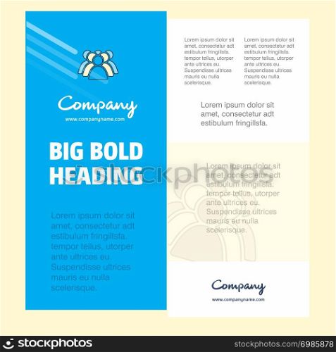 Police avatar Business Company Poster Template. with place for text and images. vector background