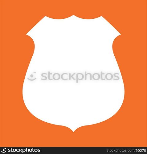 Police badge white color icon .. Police badge it is white color icon .