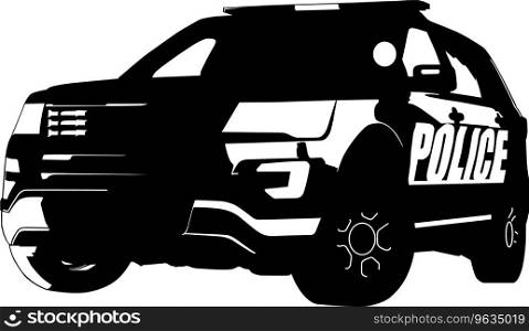 Police car eps Royalty Free Vector Image