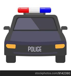 Police car icon cartoon vector. Guard officer. Patrol protection. Police car icon cartoon vector. Guard officer