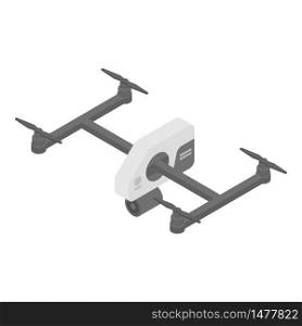 Police drone icon. Isometric of police drone vector icon for web design isolated on white background. Police drone icon, isometric style