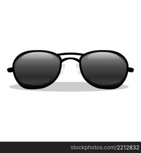 Police glasses icon cartoon vector. Officer sunglasses. Policeman uniform. Police glasses icon cartoon vector. Officer sunglasses