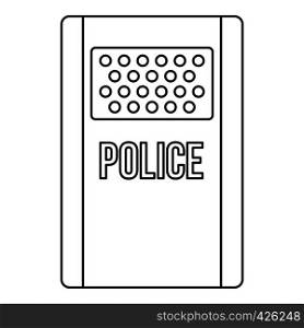 Police icon. Outline illustration of police vector icon for web. Police icon, outline style