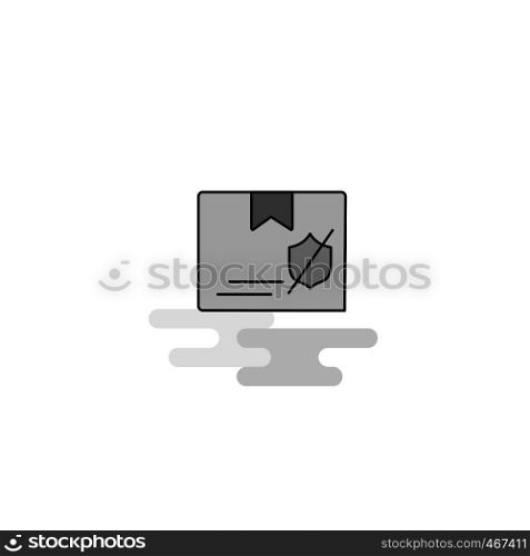 Police id Web Icon. Flat Line Filled Gray Icon Vector