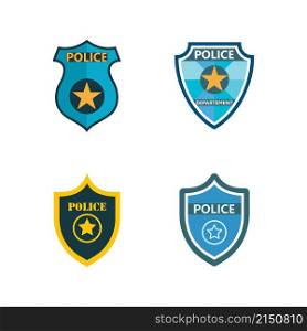 police logo vector icon illustration design
