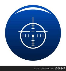 Police radar icon vector blue circle isolated on white background . Police radar icon blue vector
