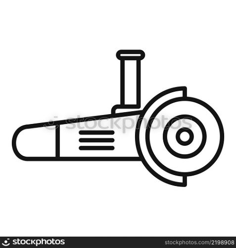 Polish grinding machine icon outline vector. Grinder tool. Angle cutter. Polish grinding machine icon outline vector. Grinder tool