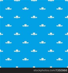 Politic pattern vector seamless blue repeat for any use. Politic pattern vector seamless blue