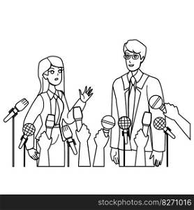 politican man woman vector. politics conference, event c&aign, business government, publi crowd convention politican man woman character. people Illustration. politican man woman vector