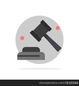 Politics, Law, C&aign, Vote Abstract Circle Background Flat color Icon