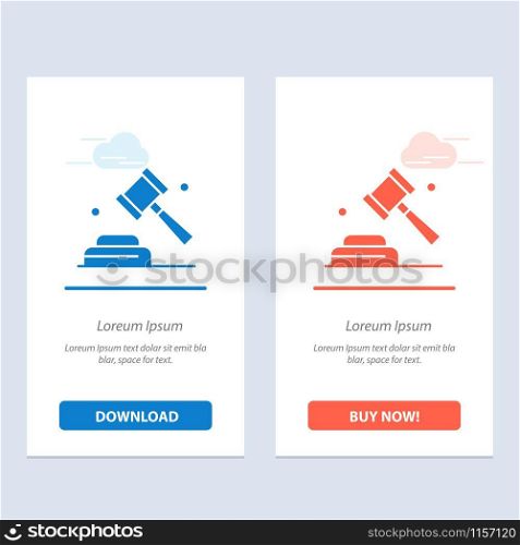 Politics, Law, Campaign, Vote Blue and Red Download and Buy Now web Widget Card Template