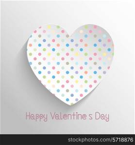 Polka dot heart design for Valentines day