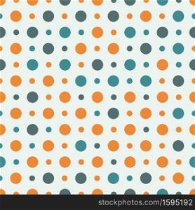 Polka dot seamless pattern background for textile print, vintage. Polka Dot Pattern, Seamless Background