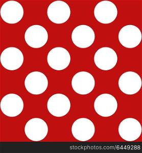 Polka dot seamless retro pattern