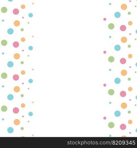 Polka dots colorful background. Holiday background, web icon, symbol, sign, romantic wedding, love card - vector abstract background 