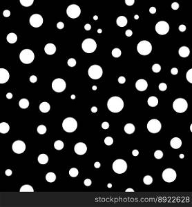 Polka dots seamless pattern chaotic 2 vector image