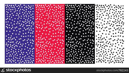 Polka dots wallpaper, illustration, vector on white background.