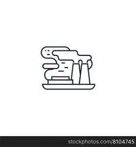 Pollution creative icon from ecology icons Vector Image