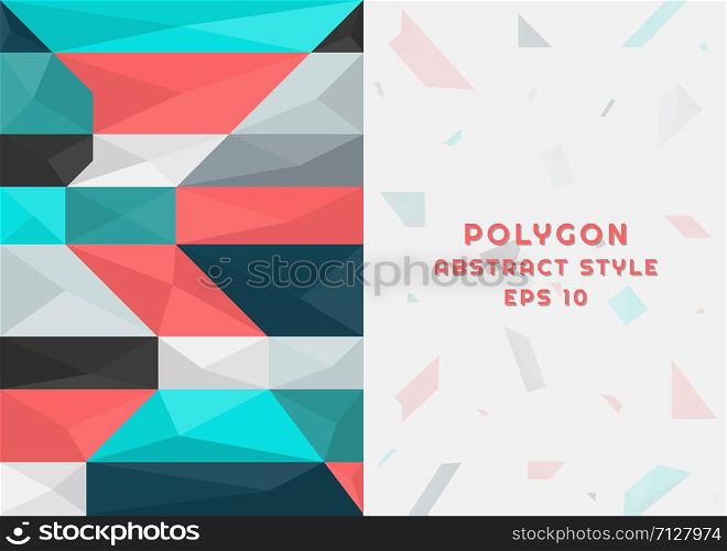 Polygon abstract background modern pattern design with space for your text. vector illustration