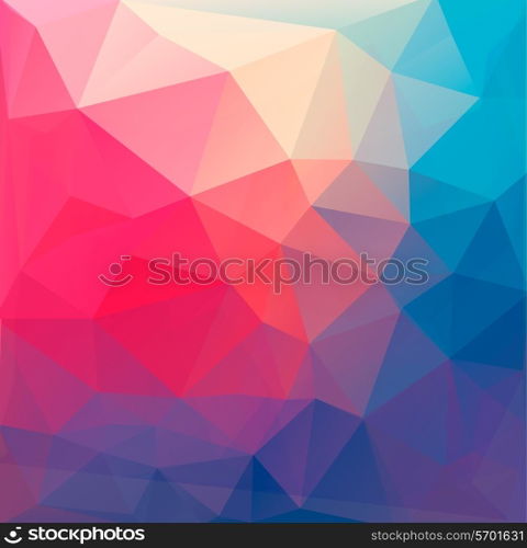 Polygon abstract background. Vector.