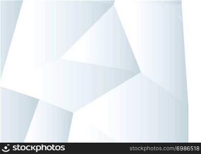 Polygon background, abstract vector elegant white and gray background low convex style simple