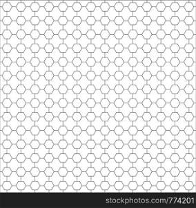 polygon background. seamless pattern. modern hexagon polygon black and white background. abstract geometric hexagon pattern on white background.