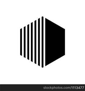 Polygon Stripe Element Icon Background
