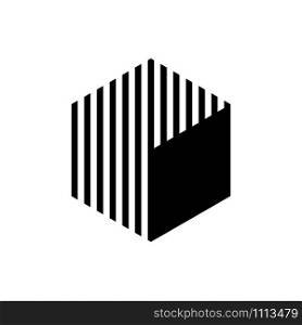 Polygon Stripe Element Icon Background