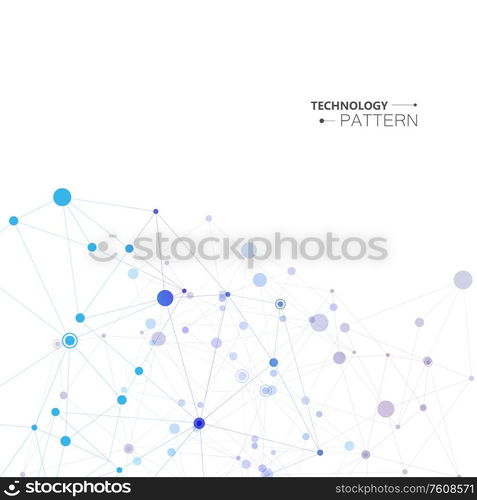 Polygonal abstract background with connected line and dots. Modern technological design for future world projects.. Polygonal abstract background with connected line and dots. Modern technological design for future world projects