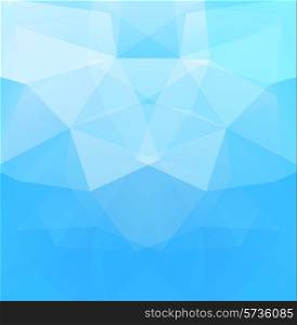 Polygonal background blue color