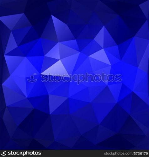 Polygonal background blue color