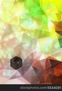 polygonal background/ triangles background for your design/ Geometrical vector. Vector illustration