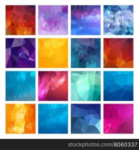 Polygonal vector design. Polygonal vector design. Abstract Geometric illustration. Colorful backgrounds