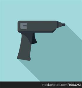 Polyurethane foam pistol icon. Flat illustration of polyurethane foam pistol vector icon for web design. Polyurethane foam pistol icon, flat style