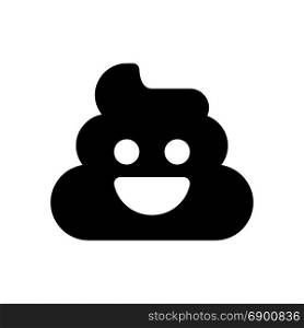 poo, icon on isolated background