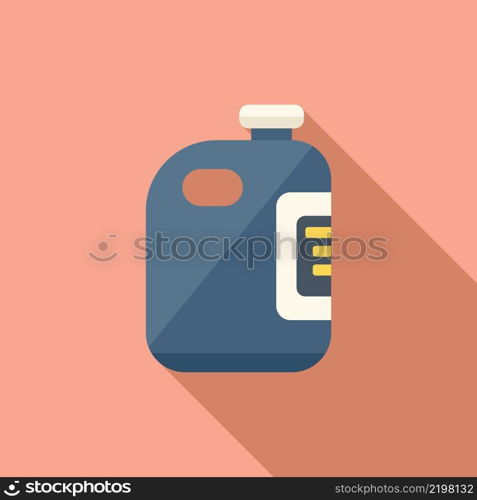 Pool cleaner bottle icon flat vector. Cleaning repair. Water net. Pool cleaner bottle icon flat vector. Cleaning repair