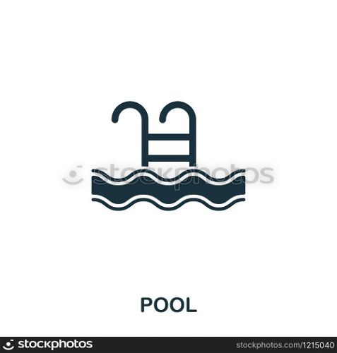 Pool creative icon. Simple element illustration. Pool concept symbol design from real estate collection. Can be used for web, mobile and print. web design, apps, software, print. Pool creative icon. Simple element illustration. Pool concept symbol design from real estate collection. Can be used for web, mobile and print. web design, apps, software, print.