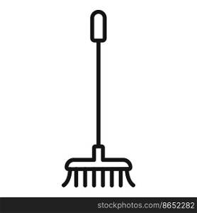Pool mop cleaning icon outline vector. Water equipment. Swim dive. Pool mop cleaning icon outline vector
